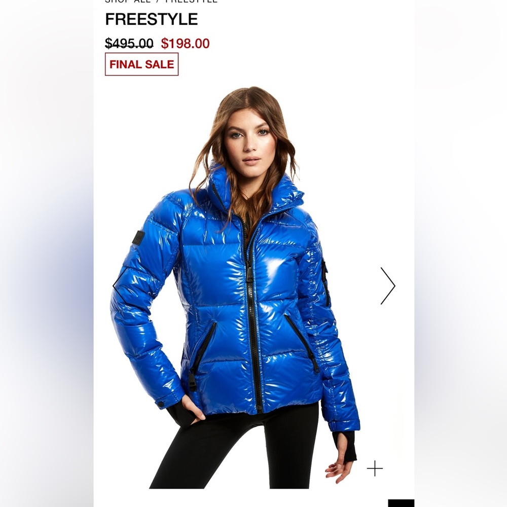 SAM Freestyle Women's Blue Puffer Jacket